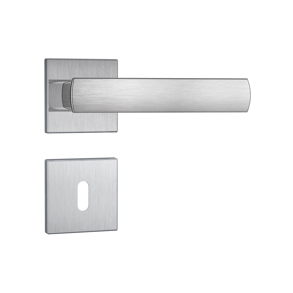 Fechadura Porta Interna 813/35 Broca 40mm  Escovado Roseta Aço Inox Stam