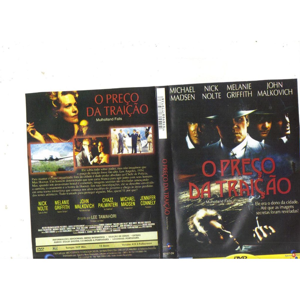 Dvd O Preço Da Traição, Michael Madsen, Nick Nolte, Original