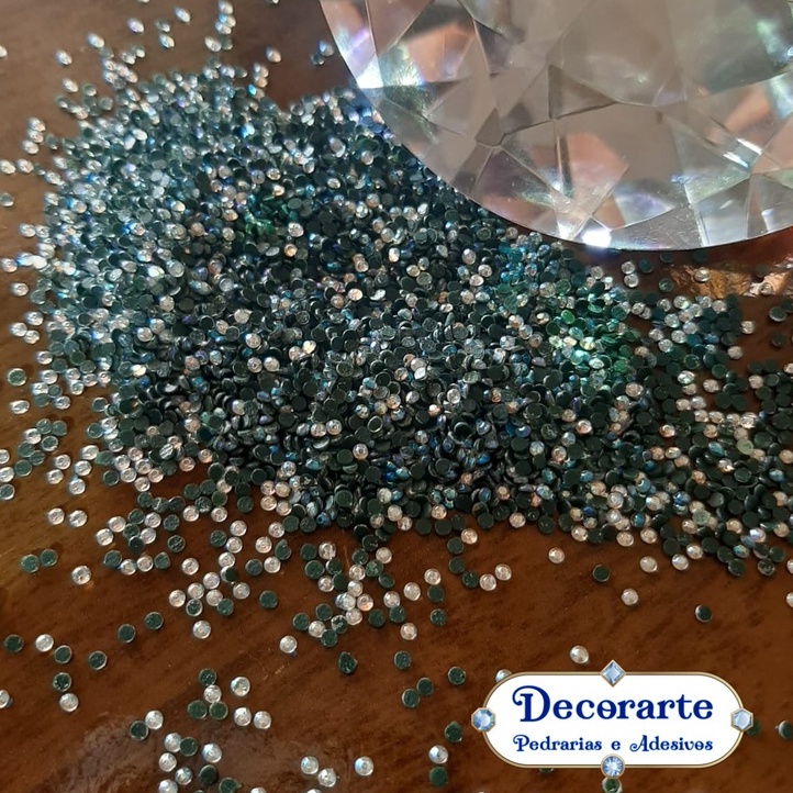 5.000 strass aprox. tamanho 1.8mm- pedrarias para adesivos e joias de unhas