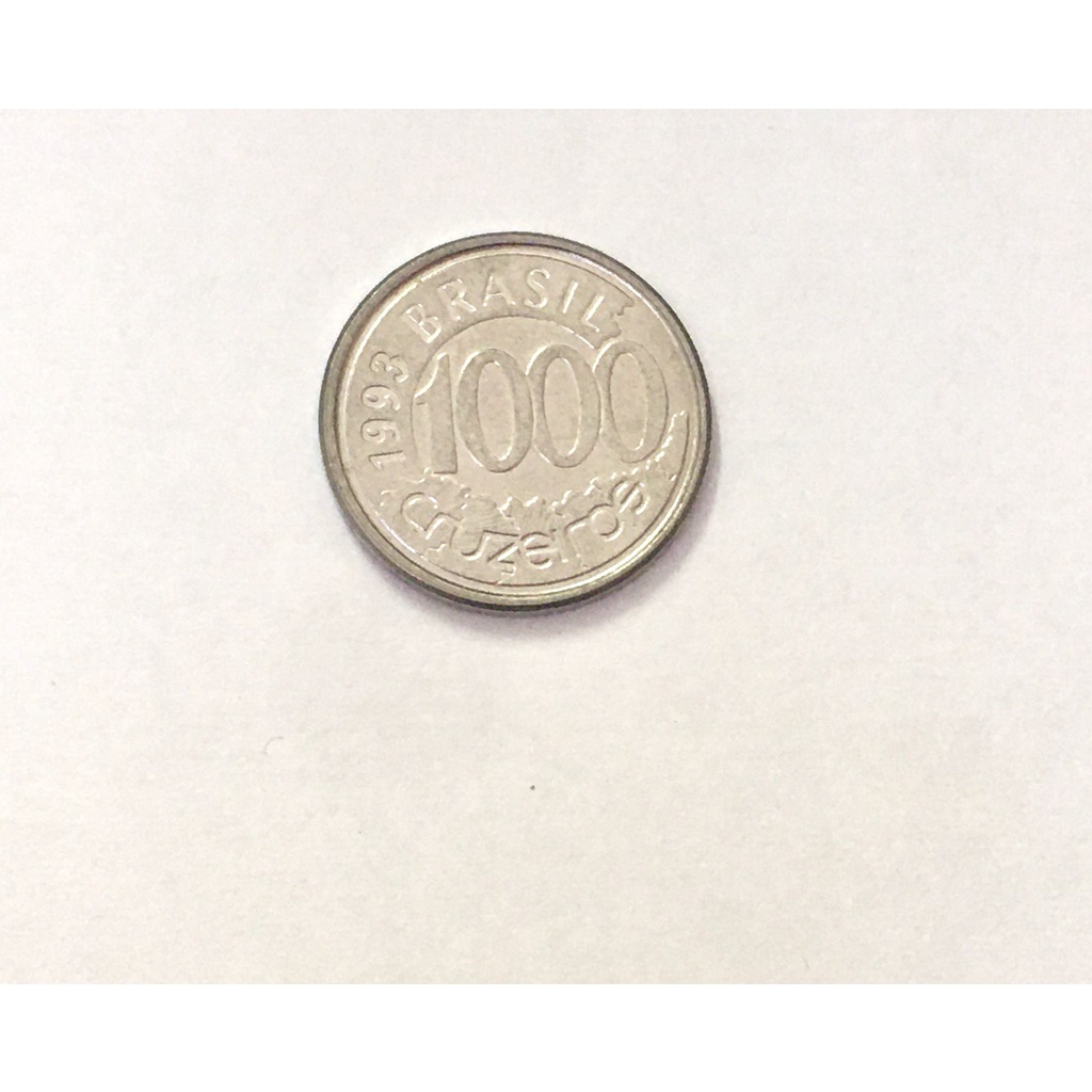 Moedas 1000 cruzeiros 1993 peixe Acará
