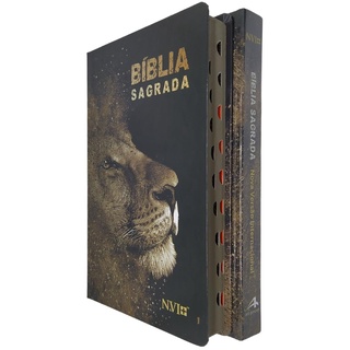 Bíblia Sagrada Slim NVI Capa Dura Leão Majestoso Bíblia Jovem