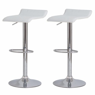 Kit 2 Banquetas Altas com Encosto Baixo Estofadas para Cozinha e Ilha Belo Horizonte Branca em Oferta na Shopee