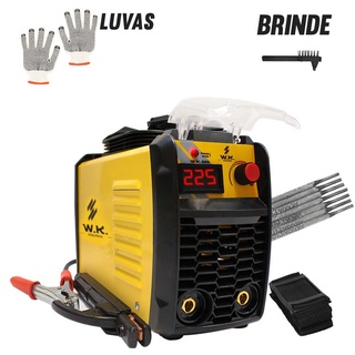 Máquina Solda Inversora Wk 225a 220v + Acessórios Para Solda