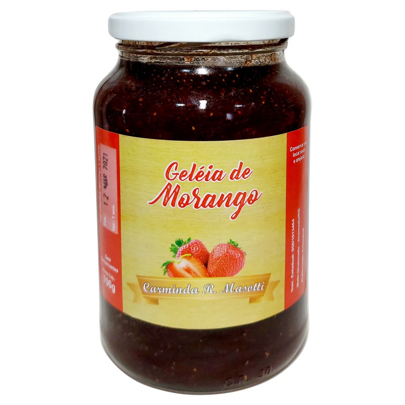 Geleia Caseira de Morango Masotti 700g - Gramado/RS