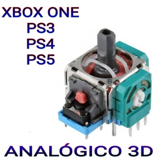 BOTÃO ANALÓGICO 3D XBOX ONE, PS3, PS4, PS5