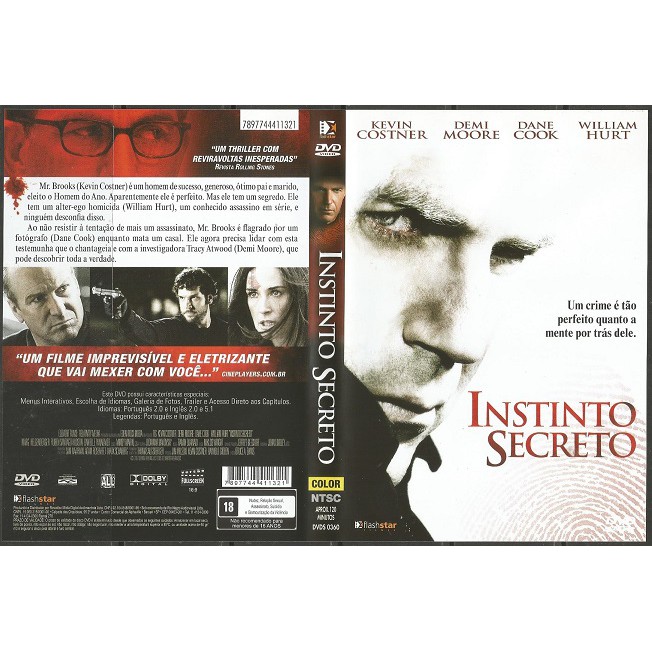 DVD Instinto Secreto (Mr.Brooks)