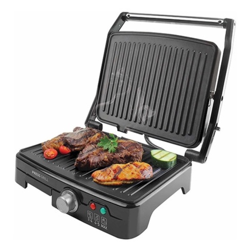 Grill Asteria Mallory Inox Preto Compact 1270w 127v