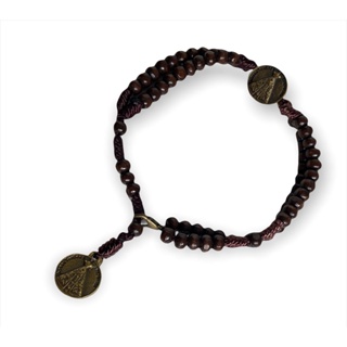 Terço Pulso Madeira Medalha Nossa Senhora Aparecida 21cm em Oferta na Shopee