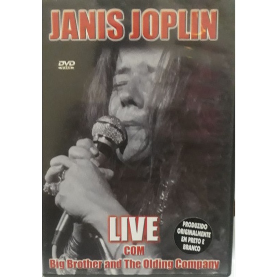 DVD - Janis Joplin - live com  Big Brother and the Olding Company