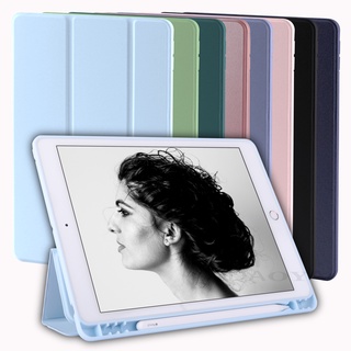 Capa Com slot Para Caneta smart sleep wake-up Para iPad 10.2 iPad 8 / 7 / 6 / 5 / 9.7 / pro11 / 10.5 / air / 4 / 3 / 2 / 1 / mini5 / 4