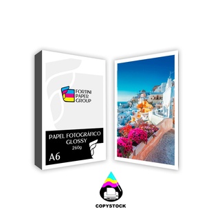 400 folhas Papel fotográfico Glossy 260g A6 Fotografia A prova d