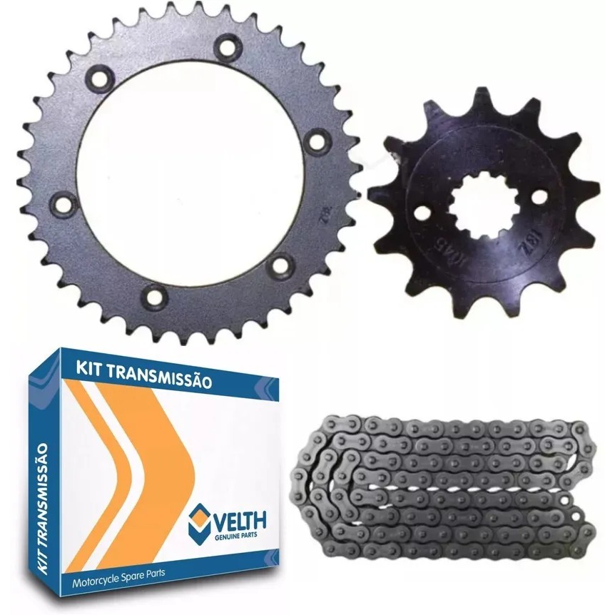 Kit Transmissão Relação Corrente Coroa Pinhão Xr250 Tornado - Spare Parts and Accessories for Vehicles