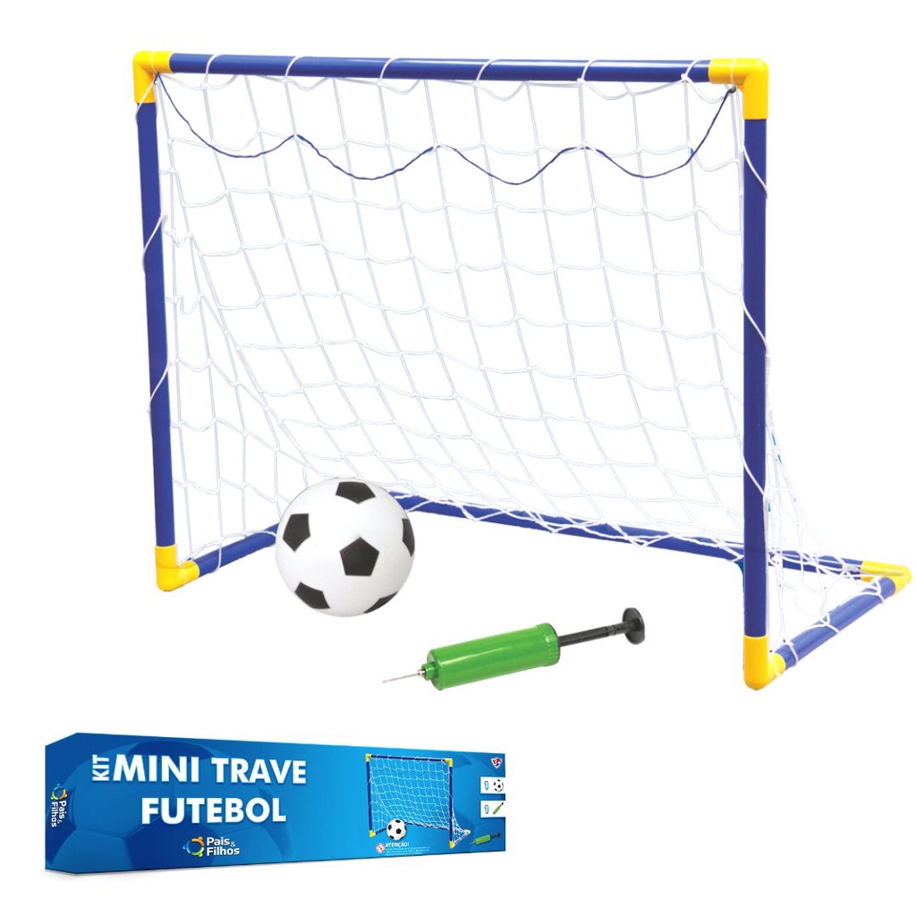Kit Futebol Golzinho Mini Trave Rede e Bola brinquedo para menino
