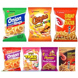 Salgadinho Coreano Vários Sabores - Lula, Cebola, Camarão, Mel e Maça, Batata - Importado