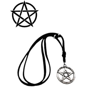 Colar Cordão Corrente Couro Ajustavel Masculino Feminino Mais Pingente Pentagrama Amuleto 5 Linhas Quatro Elementos em Oferta na Shopee