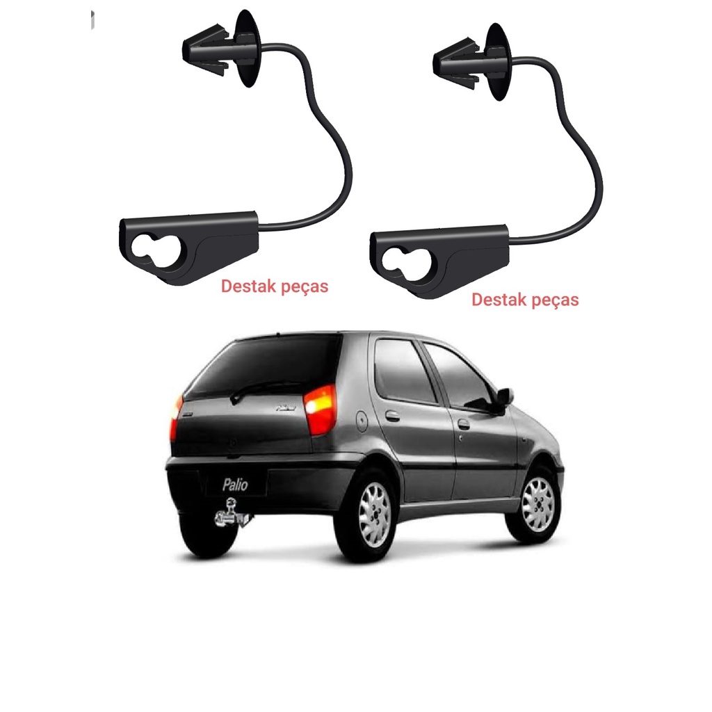Par Corda Tirante Tampão Porta Mala Fiat Palio Argo Mobi Pulse Punto Stilo Tipo Uno Novo Plast Car