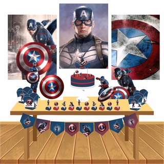 Kit Festa - Minha Festinha - Capitão América Lembrancinha