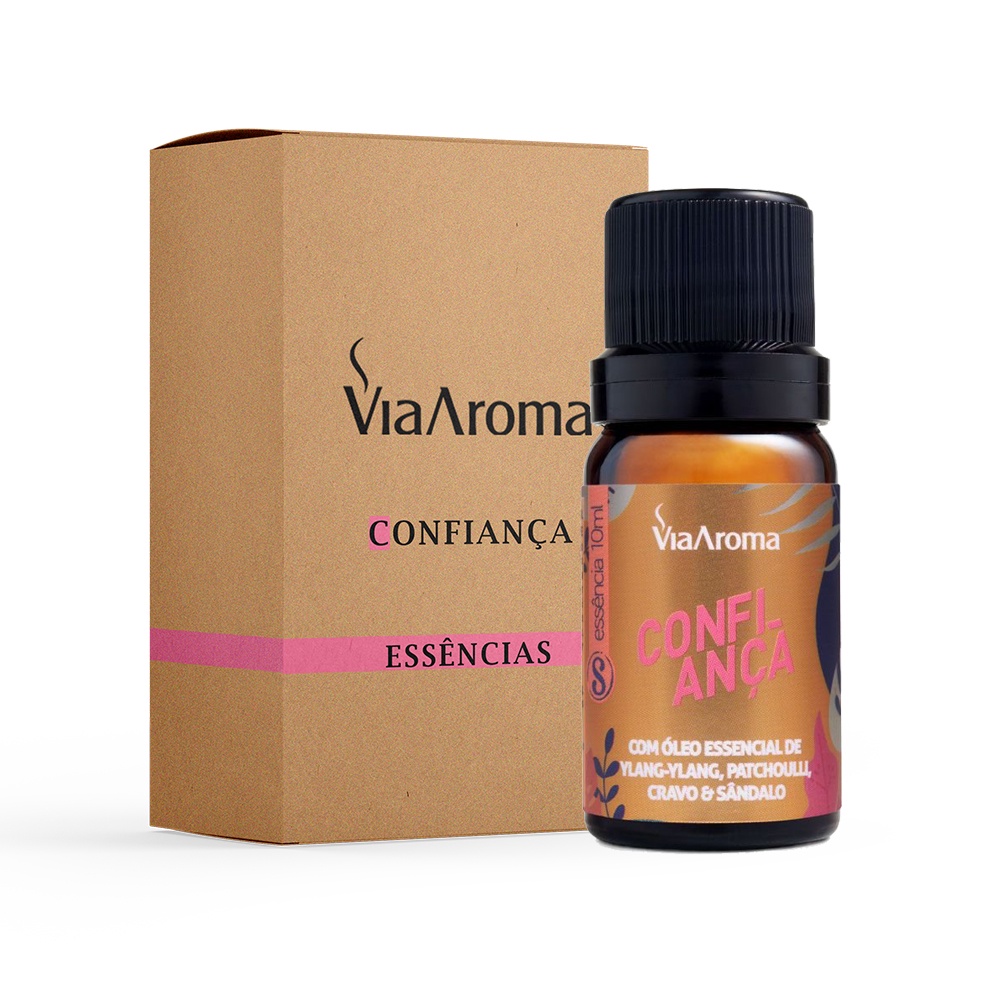 Essência Via Aroma Linha Sensações Confiança 10ml Para Aromatizador e Difusor de Aromas