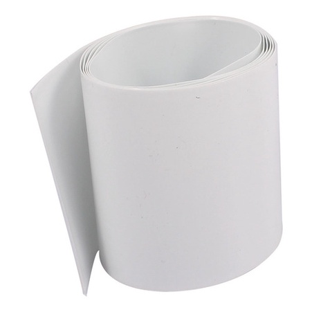 10xmts Tubo Termo Retrátil Branco Pvc 30mm/chato 19mm/diam.