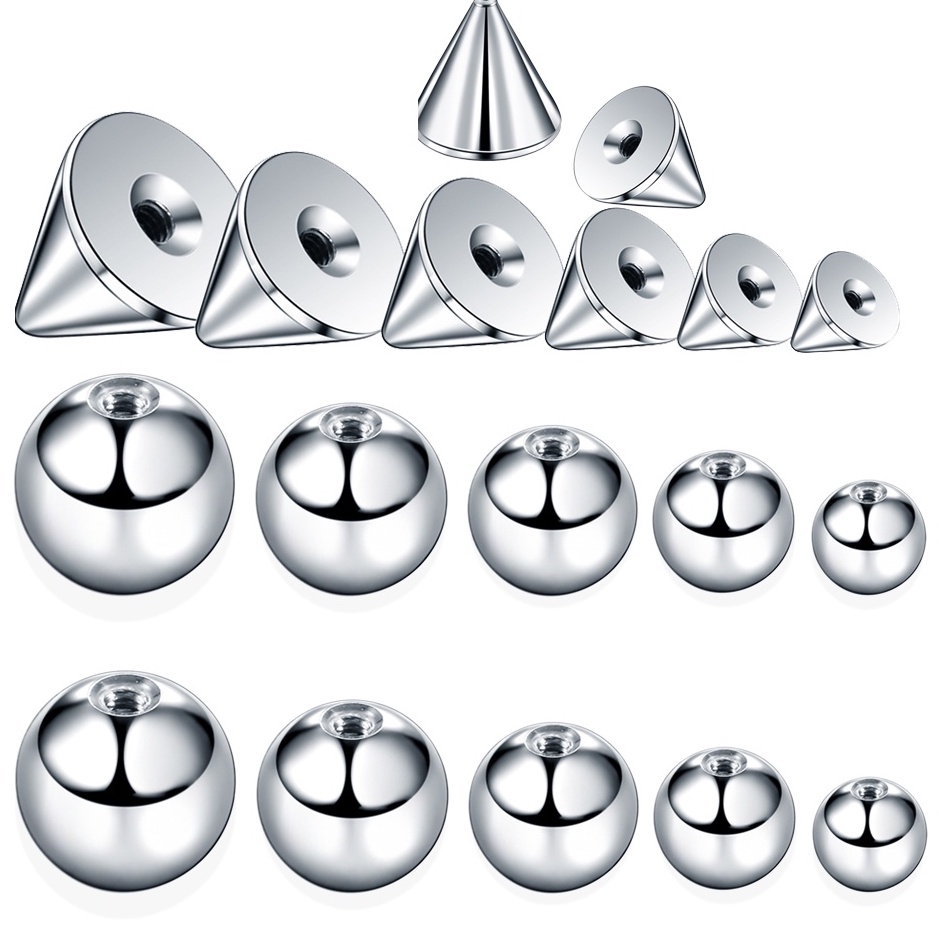 Milacolato 8Pcs 14G Anelli Dell'Ombelico Gioielli Chirurgici In Acciaio Per Piercing Della