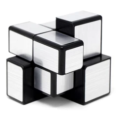 Mirror Blocks 2x2 QiYi Prateado Shape Mod Adesivado