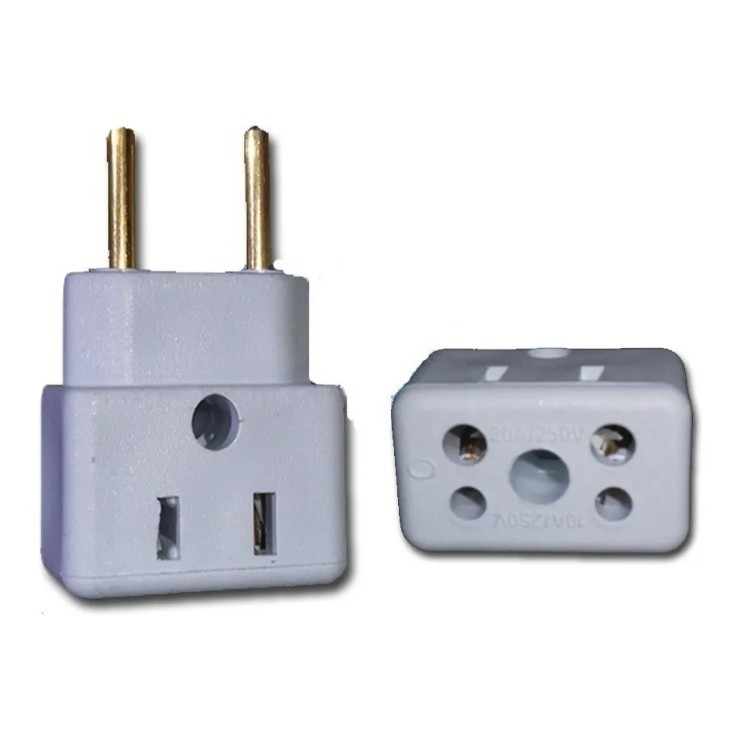 Adaptador De Tomada 10a/20a Bob Esponja 3 Pinos Para 2 Pinos Plug Multiuso PRONTA ENTREGA