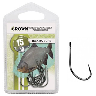 Anzol Crown Iseama Sure  sem farpa Preto Varios Tamanhos -  Super Reforçado Ideal para diretinho Tamba em Oferta na Shopee