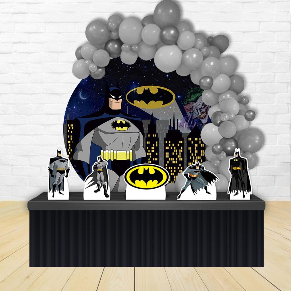 Kit Festa Painel Redondo Decoração Batman 1,50 Diâmetro | Shopee Brasil