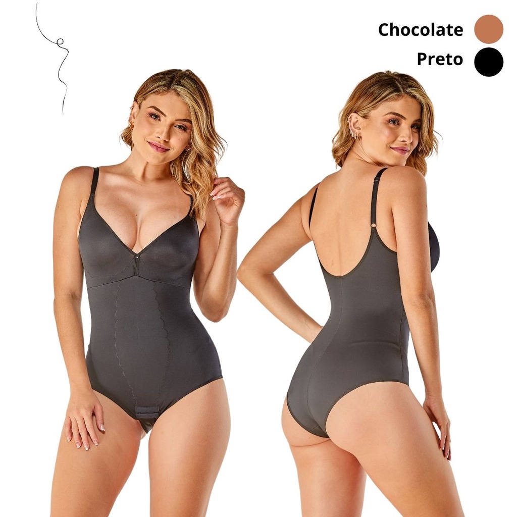 Cinta Body Modeladora Média Compressão Bojo Mole Modelador Feminino Abdominal Abertura Intima Fecho Vi Lingerie 1613