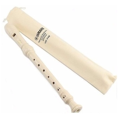 Flauta Doce Soprano Barroca Yrs-24b Creme Yamaha