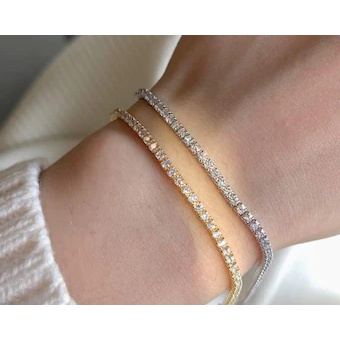 Pulseira banhada a ouro 18k prata 925