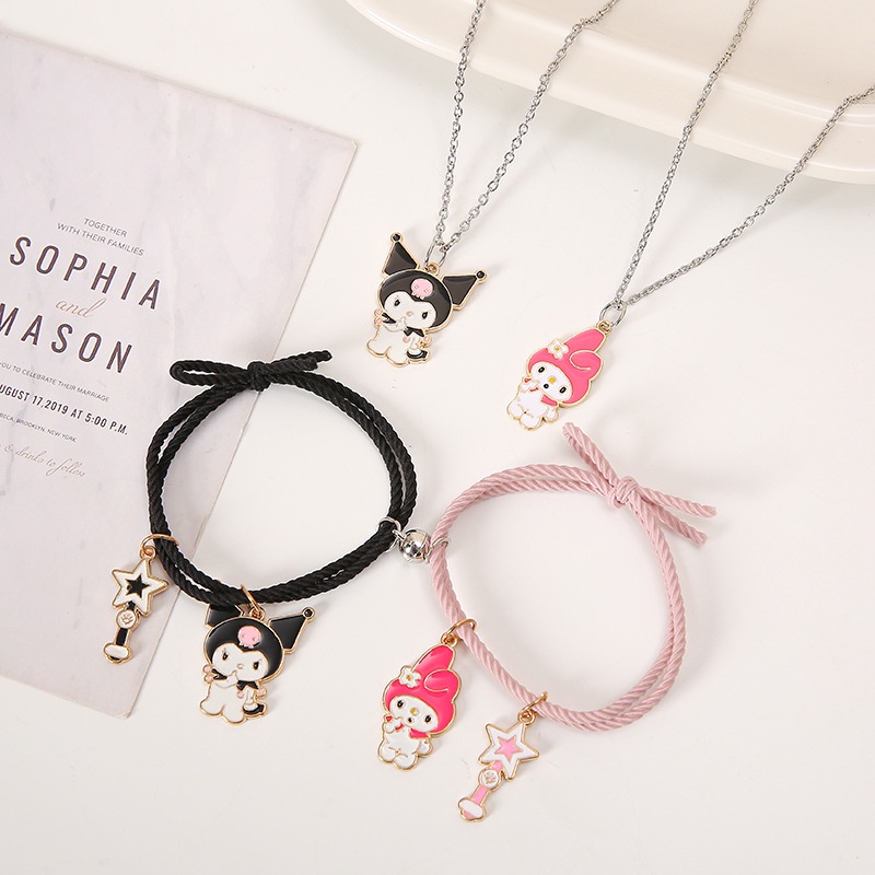Kulomi Jade Guigou Conjunto Combinado De Colar Magnético De Pulseira Como Presente Para Melhores Amigos Dos Estudantes