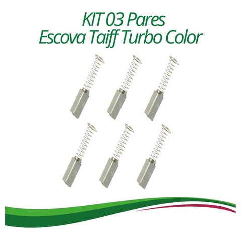 Escovas De Carvão P/secador Cabelo Taiff Turbo Color-03pares