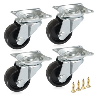Kit 4 Rodinhas Giratórias Móveis Vaso de Plantas Mini Rodízio 30mm + Parafusos em Oferta na Shopee
