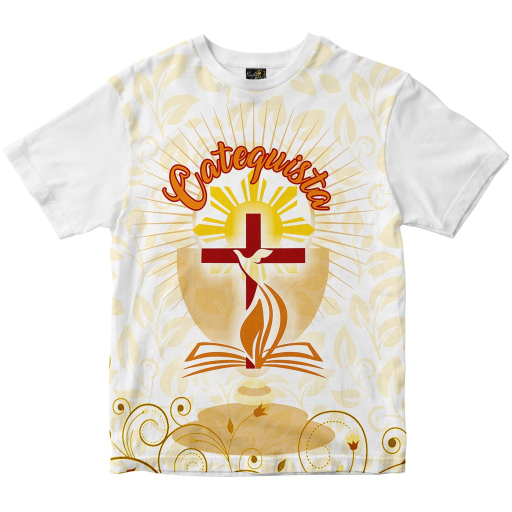 Camiseta Catequista Rainha do Brasil Branca