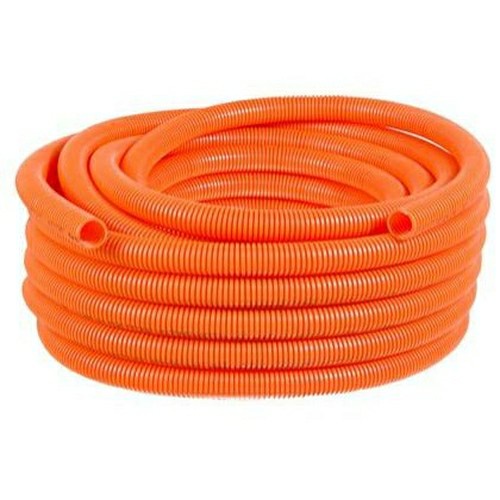 Conduite Flexivel Corrugado PVC Laranja 32mm Rolo 25m Tigre em Oferta na Shopee