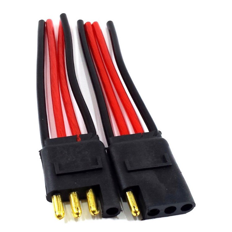 Chicote Som 4 Vias De 4mm / Plug Para Caixa