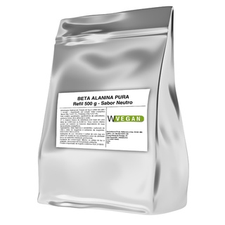 Beta Alanina Vegan 500g Embalagem Refil WVegan
