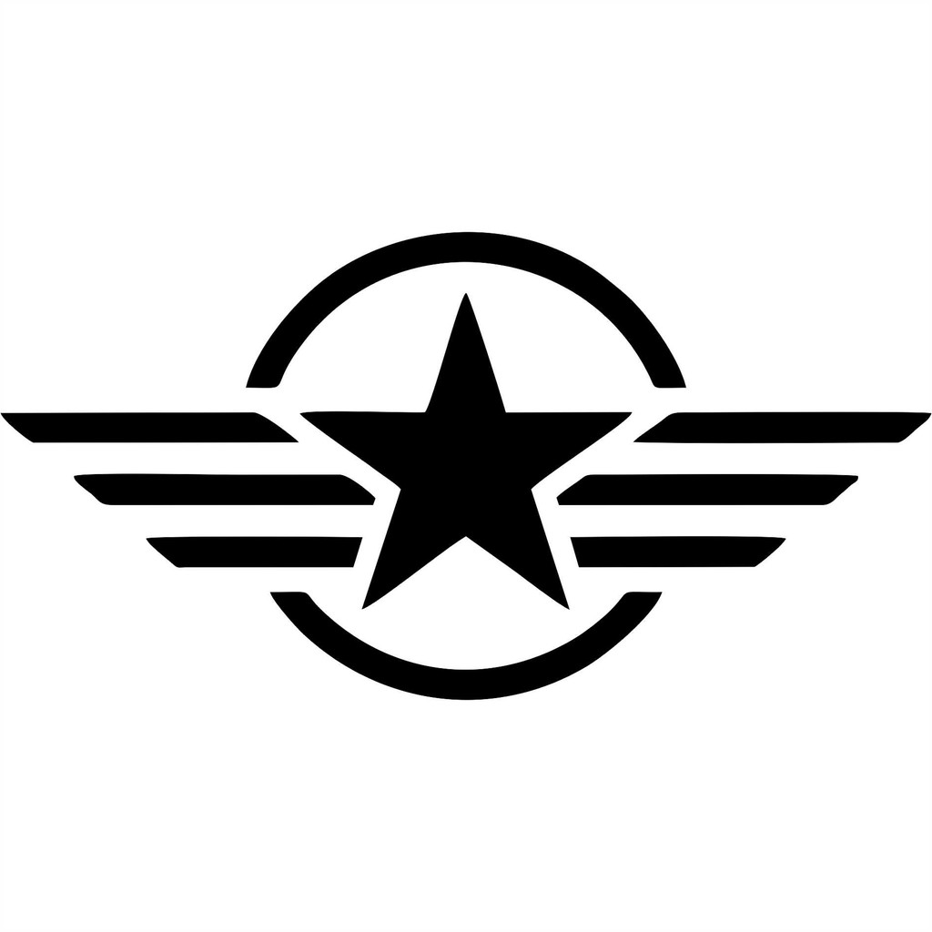 2x Adesivo Adesivo Símbolo Estrela Militar 12x6cm - 24x12cm em Oferta na Shopee