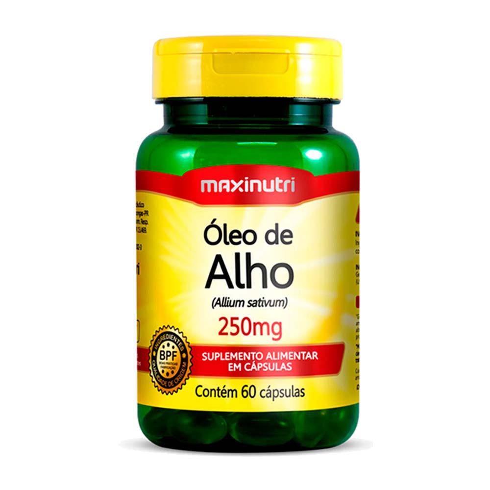 Óleo de Alho 250mg com 60 Capsulas Maxinutri