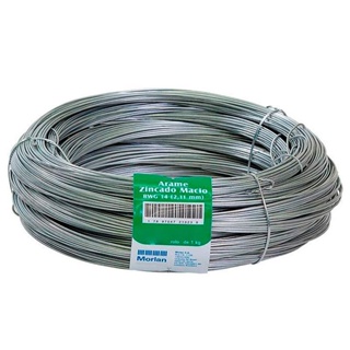 Arame Galvanizado 2,11 MM 1 KG Com 37 Metros BWG 14 MORLAN em Oferta na Shopee