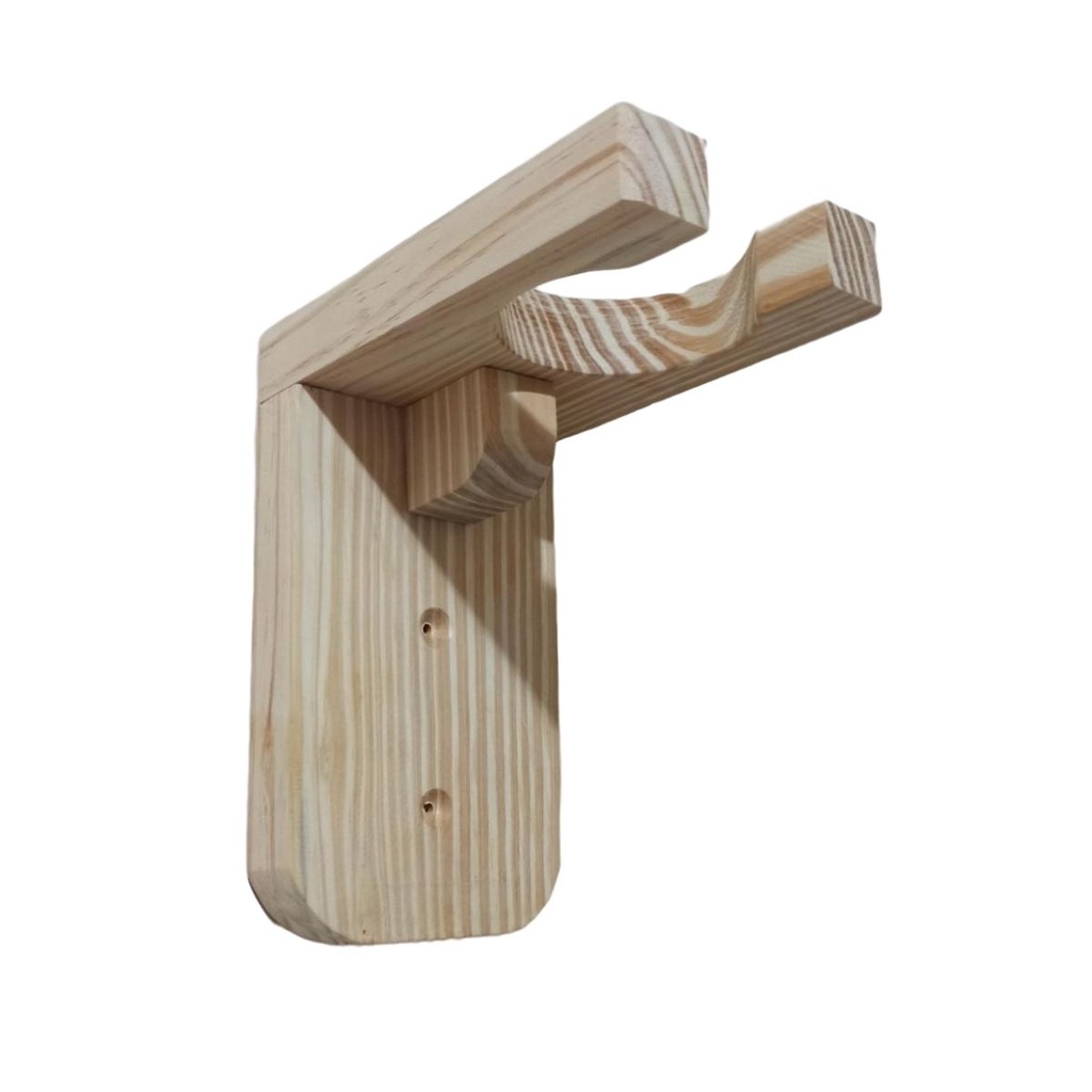 Suporte Madeira De Pendurar Violão Guitarra Banjo Na Parede Madeira Pinos