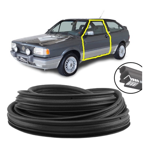 Borracha Porta Gol Parati Saveiro Voyage Quadrado G1 80 A 95