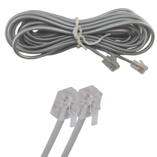 Fio Telefonico Cabo RJ11 Extensao Telefone Fixo 3 Metros Resistente em Oferta na Shopee