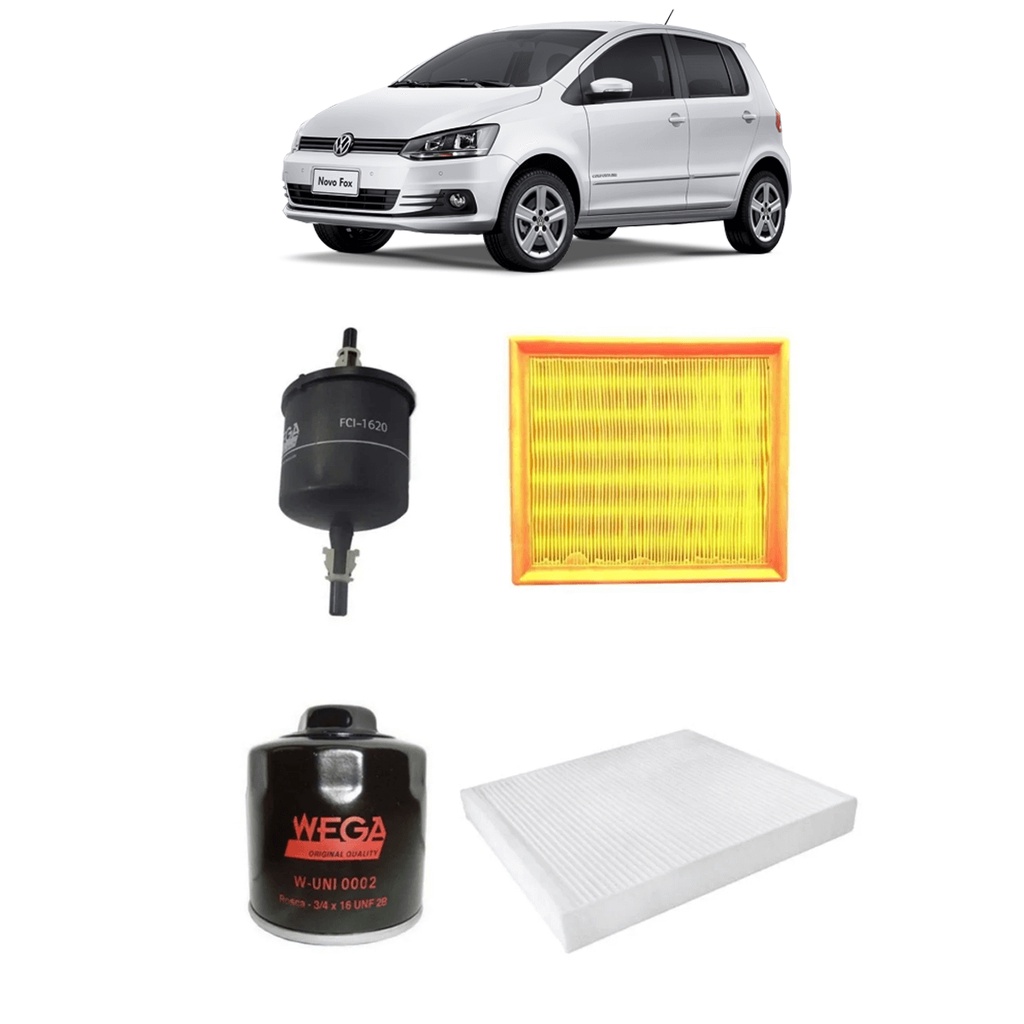 Kit Troca De Filtros Fox 1.6 16v Flex 2014 Em Diante
