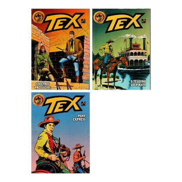 Kit 3 Hqs Tex Em Cores Quadrinhos Faroeste Velho Oeste
