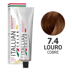 Coloração Itallian Color 60g Louro Cobre 7.4