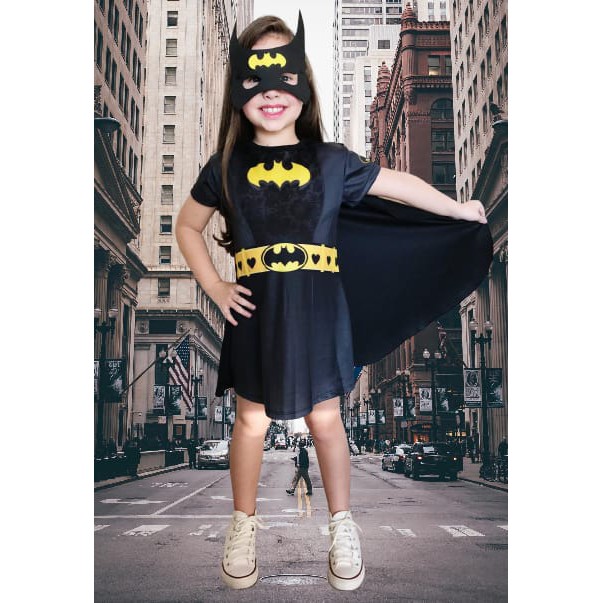 Fantasia Infantil Batgirl | Shopee Brasil