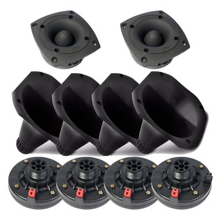 Kit P/ Corneteira 4 Driver + 4 Cornetas + 2 Super Tweeter Compet 720w
