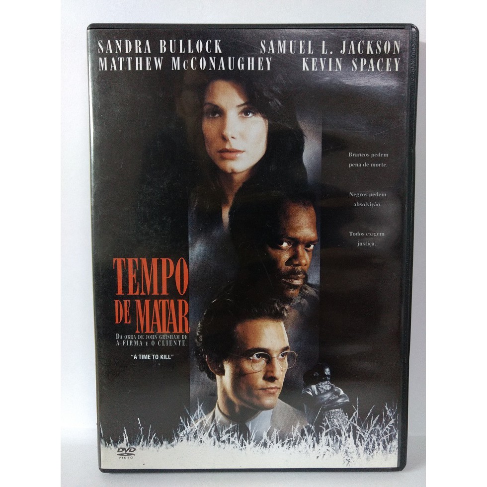 DVD Tempo de Matar - Sandra Bullock / Samuel L. Jackson / M. McConaughey / Kevin Spacey - Original